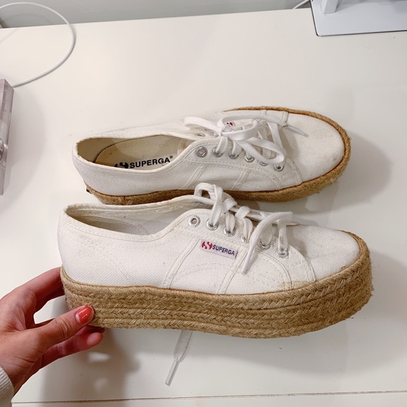 superga straw platform